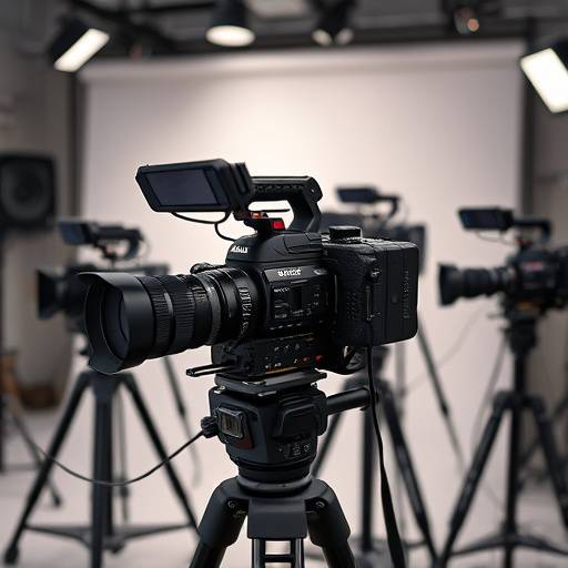 Various professional cameras